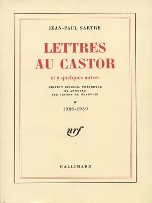 cover image of Lettres au Castor et à quelques autres (Tome 1)--1926-1939